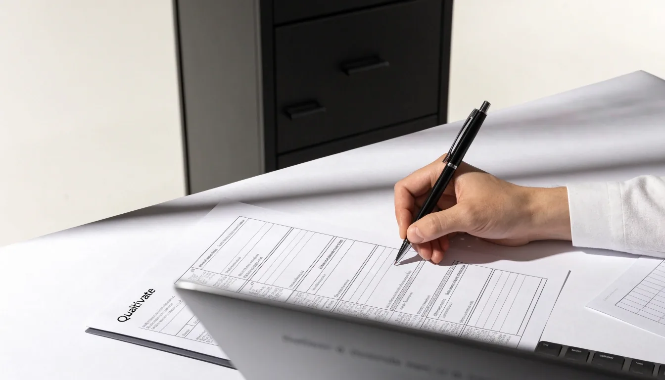 A fine-liner pen tip resting on blank paper with a hairline rule drawn beside a steel ruler